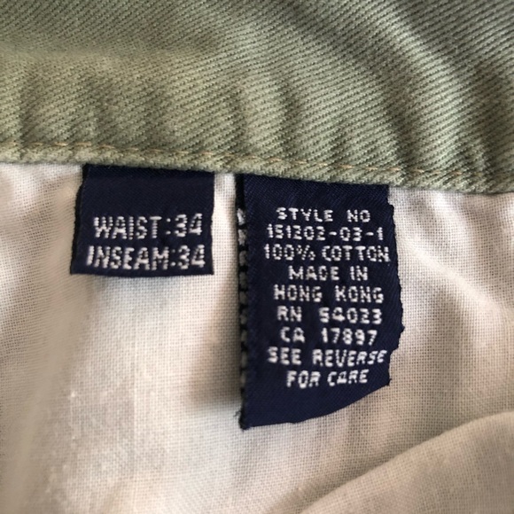 Vintage Gap Denim button up jeans in mint green - Picture 6 of 7